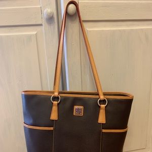 Dooney and Bourke brown bucket purse